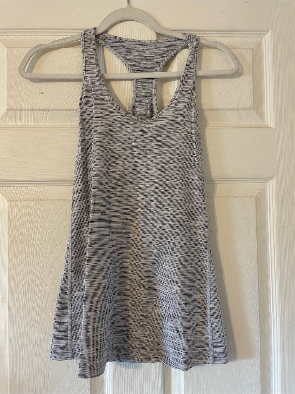 lululemon athletica Heather Grey Racerback Tank Top